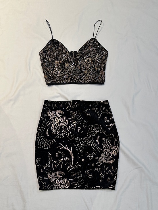 Windsor Dresses & Skirts - Windsor Black Sequin Two-Piece Set